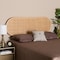 Baxton Studio Reegan Modern Bohemian Natural Brown Rattan Queen Size Standalone Headboard 232-13158-ZORO - alternate 2